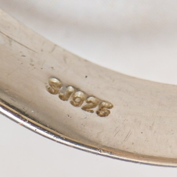 Sterling Prasiolite Oval Bezel Ring — Size 9 (oversize 20 ct) - Picture 5 of 9